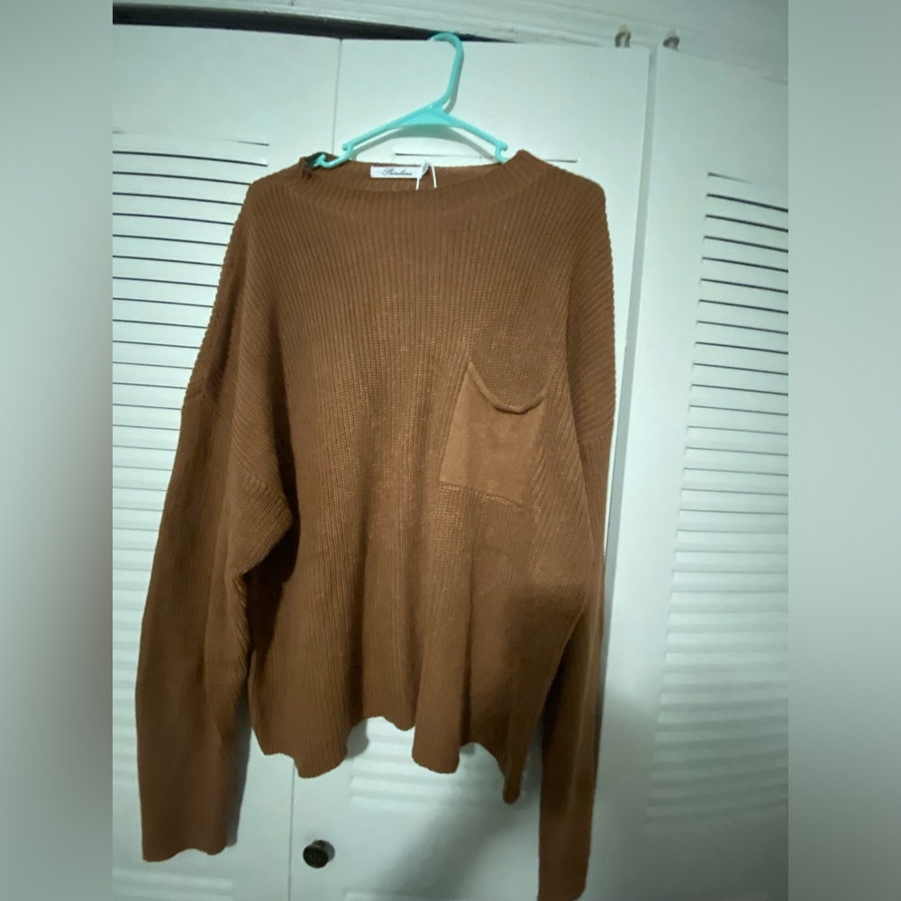 Prinbara sweater size 2XL color brown